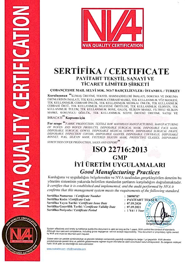 20090707 PAYİTAHT TEKSTİL GMP